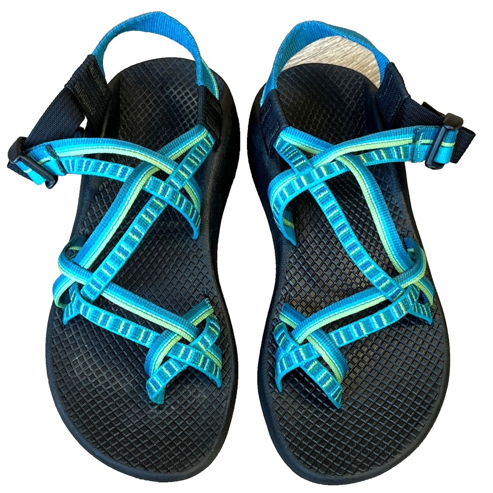 Chaco ZX2 Yampa River Hiking Sandals Blue Green Womens 7 UK 5 EUR 38 - Picture 1 of 8